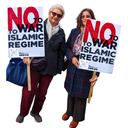 Protestors against the Iran War
