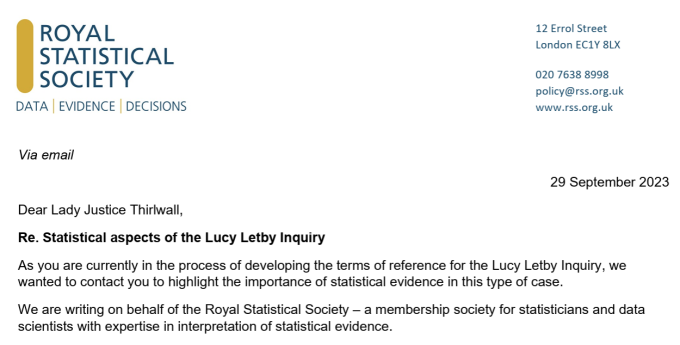 RSS letter