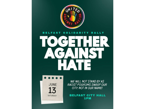 Graphic advertising 13 Jun 2026 United Against Racism protest