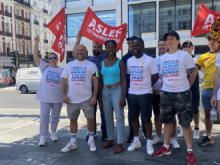 ASLEF picket at Paddington