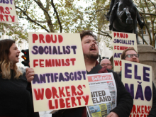 Workers' Liberty members support feminists in Brazil