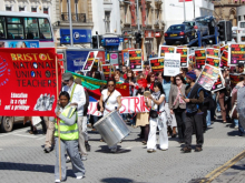 Bristol teachers' protest