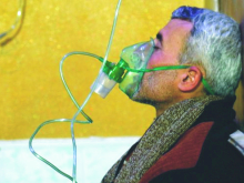 Victim of the chemical attack