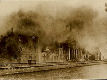 The Four Courts ablaze, 1922
