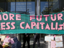 Anti-capitalist banner