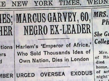 Report of Garvey's death