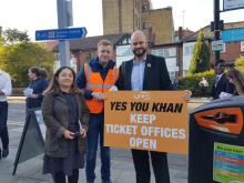 Hackney Labour and RMT campaigners
