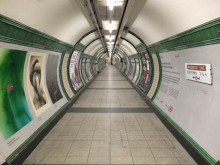 Photograph of a tunnel at a Tube station