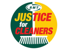 RMT Justice for Cleaners campaign logo