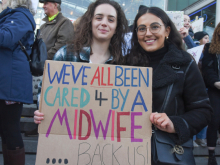Midwives protest