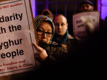 Uyghur solidarity protest