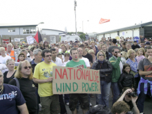 Protest in support of Vestas occupation