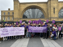 Friends of Standing Together protest