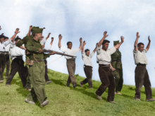 Francoist troops capture republicans 