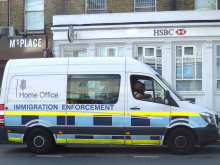 Immigration Enforcement Van in London 