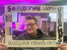 Lynn with Ukraine frame