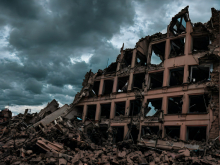 Russian destruction of Ukrainian infrastructure in Kyiv