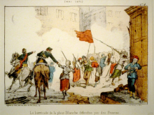 Women defending the barricades in the Paris Commune