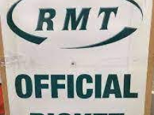 RMT official picket placard
