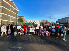 St Dominic's picket line