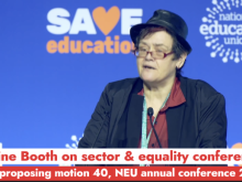 Janine Booth speaking
