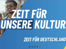 AfD publicity: "time for our culture"
