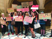 Labour students demonstrate