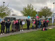 St Cuthbert's picket line