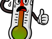 Sweating thermometer