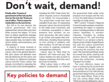Tubeworker — 23/09/2024: Labour in Power - Don't Wait, Demand!
