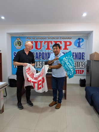 Luke visiting Peruvian educators
