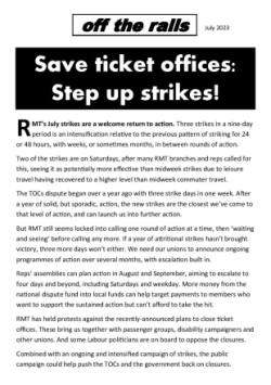 Off The Rails, July 2023: Save Ticket Offices!