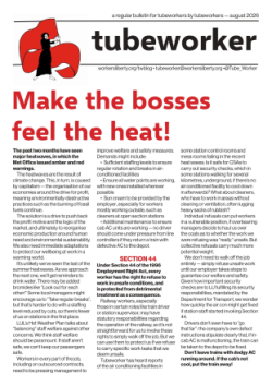 Tubeworker — August 2026: Make the Bosses Feel the Heat!