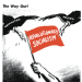 A cartoon by the socialist cartoonist Carlo, showing two vultures, one labelled "Washington" and the other labelled "Moscow", attacking a red flag labelled "Revolutionary Socialism"