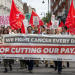 ICR striking workers protest