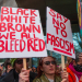 Anti-racist placards